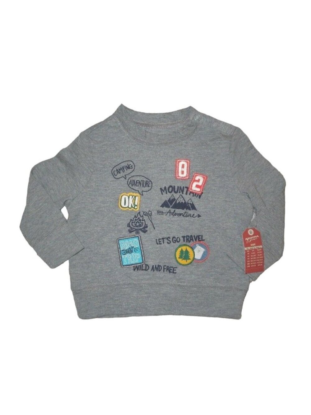 Toddler Boys Arizona Pullover Road Trip Camping Travel Sweater Shirt Size 24M